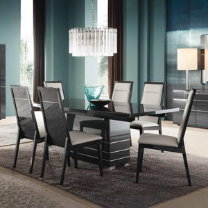 View Versilia extending dining set - 6-8 seater - 160-210cm - black