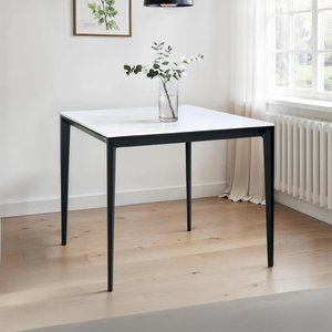 View Miami dining table - 2 seater - 80cm - square - white ceramic View Miami dining table - 2 seater - 80cm - square - white ceramic