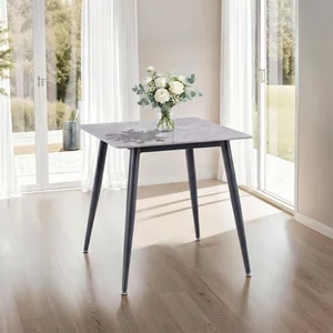 View Lavina dining table - 2 seater - 75cm - square - rebecca grey sintered stone View Lavina dining table - 2 seater - 75cm - square - rebecca grey sintered stone