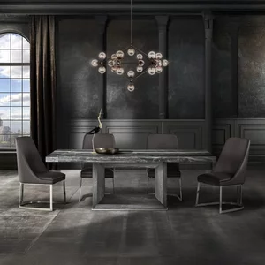 View Blade dining table - pedestal - marble - variation available