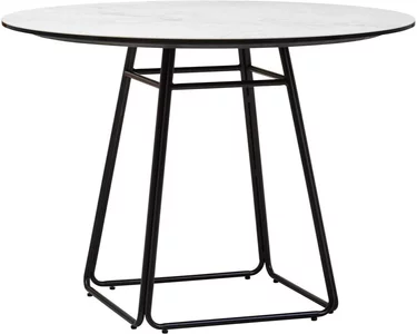 View Imperia dining table - 4 seater - 100cm - round - white ceramic