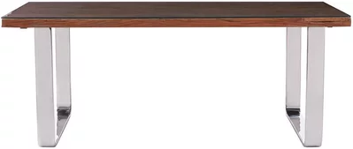 View Kerala dining table - 8 seater - 200cm - clear glass with silver base