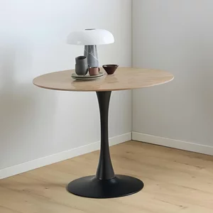 View Malta round dining table - 2 seater - 90cm - brown ceramic View Malta round dining table - 2 seater - 90cm - brown ceramic
