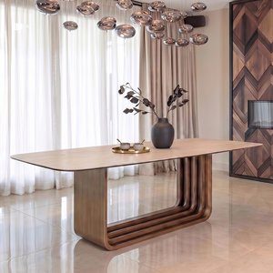 View Maxfield dining table - 230cm - 8 seater - beige - ceramic