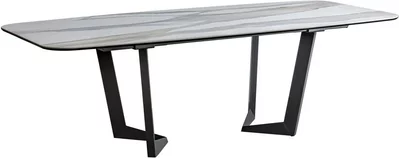 View Elite italian dining table - ceramic - bianco antico - variant available