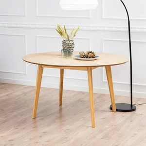 View Roxby round dining table - 6 seater - 140cm - oak View Roxby round dining table - 6 seater - 140cm - oak