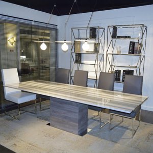 View Saturn dining table - extending - marble - variation available