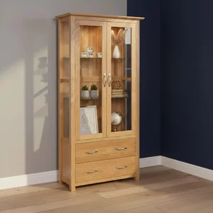 View Nimbus display cabinet - 2 door - oak