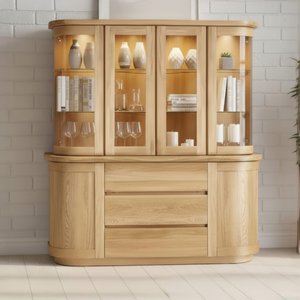 View Sorento large dresser - 4 drawer - oak