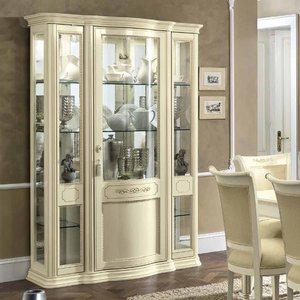 View Torriani italian vitrine - 3 glass door - ivory