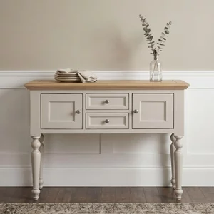 View Chateau buffet sideboard - 2 door - 2 drawer - grey painted - pine