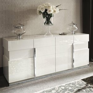 View Canova extra large sideboard - 4 door - white gloss