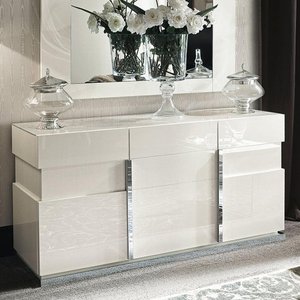 View Canova large sideboard - 3 door - 175cm - white gloss