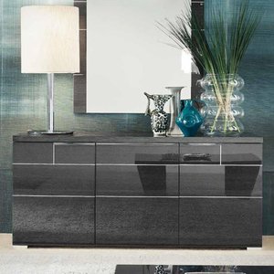 View Versilia large sideboard - 3 door - black