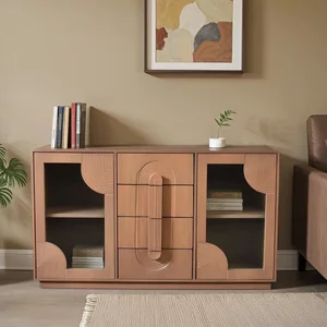 View Indus sideboard - 2 door - 4 drawer - 150cm - medium - pale taupe - mango wood