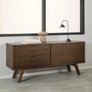 View A line sideboard - 1 door - large - 160cm - smoked oak