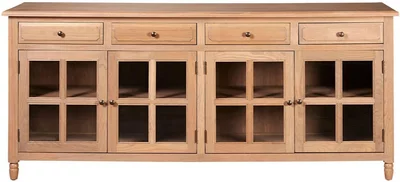 View Lyon sideboard - extra large - 4 door - oak - 200cm