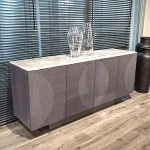 View Opera sideboard - marble and wood - 4 door - large - variation available