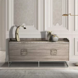 View Tribeca buffet - marble and metal - variation available