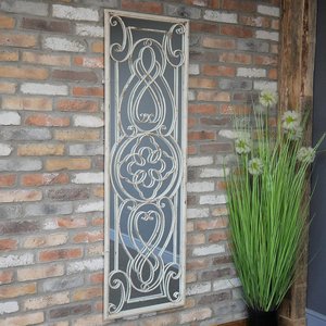View Wall mirror - rectangular - white rustic View Wall mirror - rectangular - white rustic