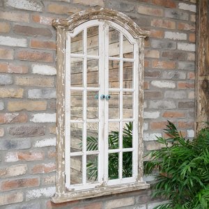 View Wall mirror - rectangular - white window look View Wall mirror - rectangular - white window look