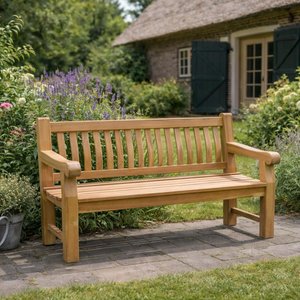 View Patrick garden bench - 166cm - natural - teak wood