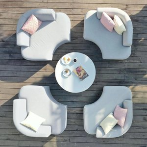 View Snug lifestyle suite garden daybeds - sofa set - rising table - oatmeal