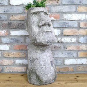 View Easter head planter - large - stone effect