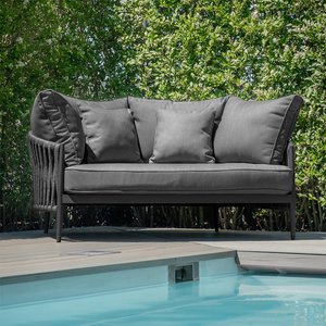 View Milan garden daybed - charcoal