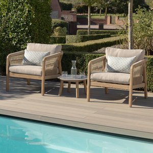 View Martinique garden lounge set - light brown