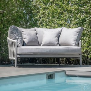 View Milan garden daybed - cool linen