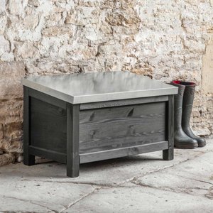 View Moreton outdoor black storage box small