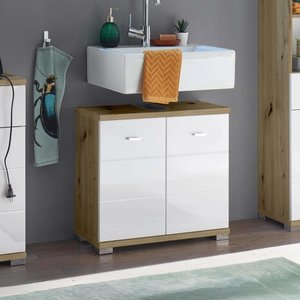 View Pool white gloss under sink cabinet