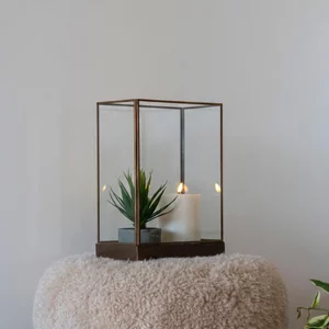 View Manali lantern - antique brass