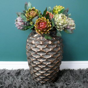 View Artificial flower planter - set of 2 - resin