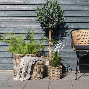 View Bogor basket - round - kubu rattan - set of 4