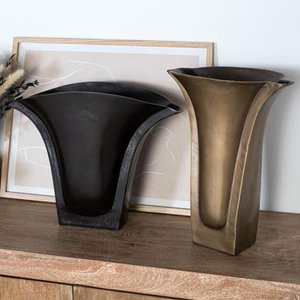 View Nola vase - floral bronze and brass - set of 2 - metal