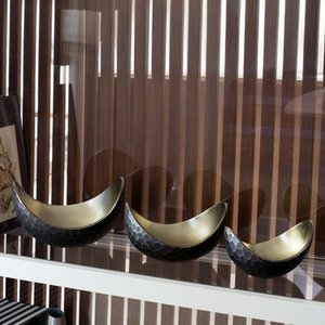 View Nova bowl - black and gold - set of 3 - metal
