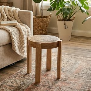 View Pune stool - set of 2 - round - natural - mango wood View Pune stool - set of 2 - round - natural - mango wood
