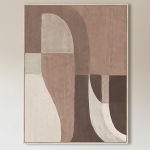 View Tatu wall art - brown - left