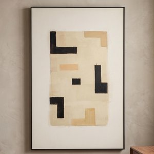 View Vortex wall art - beige - right