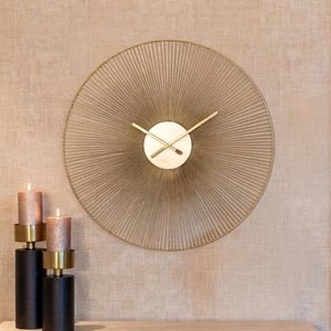 View Audrey wall clock - round - gold - metal