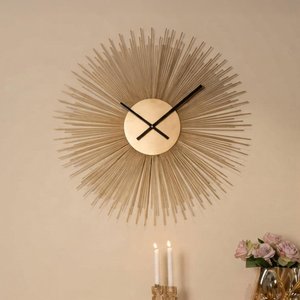View Chasin wall clock - round - gold - metal