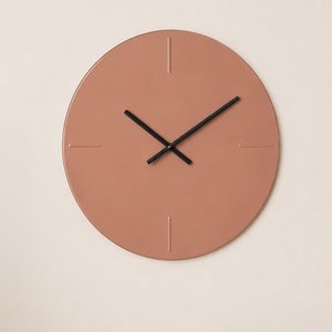 View Elles wall clock - round - mocha mousse - metal