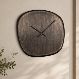 View Nuvani wall clock - abstract - bronze - metal