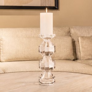 View Safia candle holder - small - clear - glass