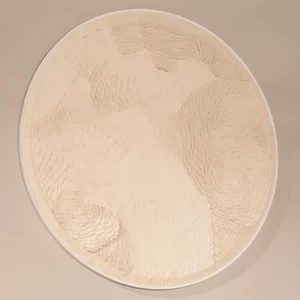 View Flow wall art - round - white