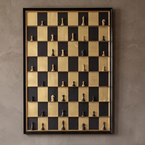 View Nala wall art - black and gold