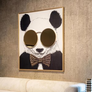 View Shiny panda wall art