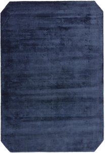 View Contemporary plain gleam rug - navy - sizes available